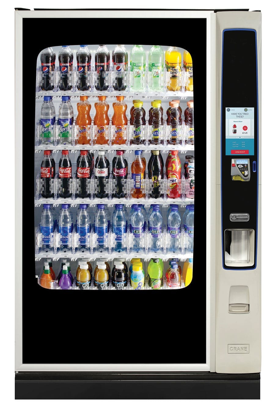Free beverage vending machine in South Florida